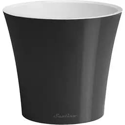 Вазон Santino Арте 1.2 л антрацитово-білий (ART12ANT/WHT)