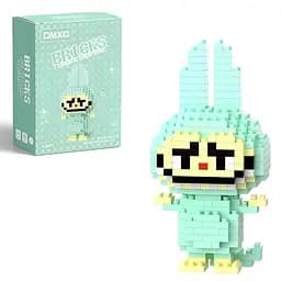 Дитячий конструктор Bricks Зайчик Лабубу бірюзовий на 150 деталей (2015)