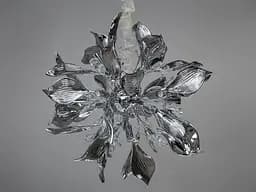 Високоякісна підвісна люстра з керамічними елементами, 12 ламп, хром