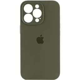 Чохол Silicone Case Full Camera Protective AA для Apple iPhone 14 Pro 6.1" Зелений / Dark Olive