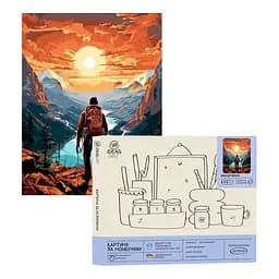 Набір для розпису по номерах "Мандрівник" 40*50 см, IDEA2-GX47397, ТМ "99IDEAS"