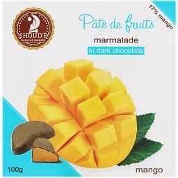 Мармелад Shoud'e Pate de fruits манго в шоколаді 100 г (865907)