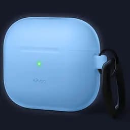 Чохол Elago Hang Silicone Case Nightglow Blue для Airpods 3rd Gen білий (EAP3HG-HANG-LUBL) - мініатюра 3