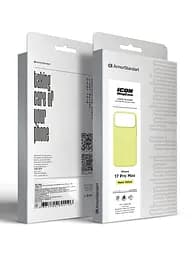 Силиконовый чехол с MagSafe для Apple iPhone 17 Pro Max, ICON2 MagCase, желтый, противоударный, панель с мягкой подкладкой, защита всего корпуса, поддержка беспроводной зарядки, совместим с защитными стеклами и пленками, ArmorStandart (ARM88994) - мініатюра 10