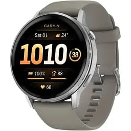 Смарт-годинник Garmin Venu 4, 45 мм Silver with Silver Gray Silicone Band 010-03014-01 (146408)