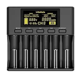 Універсальний зарядний пристрій Liitokala Lii-S6 (6 каналів) з блоком живлення