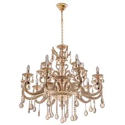 Люстра свічка Brille підвісна кришталева E14 40W (BCL-369S/15)