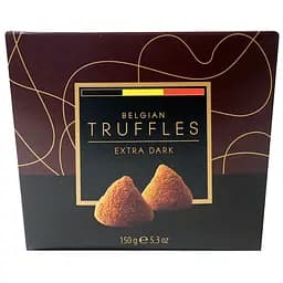 Трюфелі з какао-порошком Belgian Truffles chocolates Extra Dark 150 г