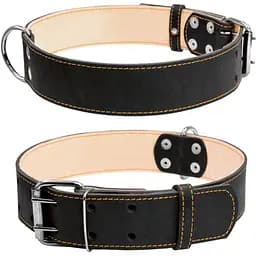 Нашийник Collar подвійний, 56-68х4,5 см, чорний
