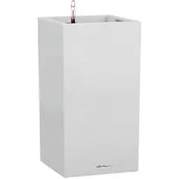 Вазон Lechuza Canto Stone, 12 л, кварцевый белый (13607)