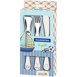 Набір столових приладів для дітей Tramontina Baby Le Petit blue 3 предмета (66973/000)