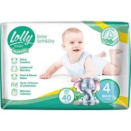 Підгузки Lolly Soft Maxi 4 7-18 кг 40 шт (4820174981266)