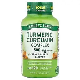 Куркума комплекс Nature's Truth Turmeric Curcumin Complex 500 мг 120 капсул с быстрым высвобождением