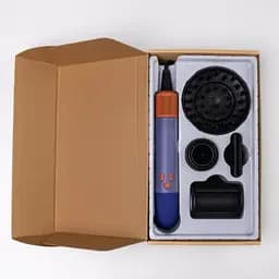 Фен-стайлер для волосся Super Hairdryer 1600 Вт 4 насадки, синій - мініатюра 5