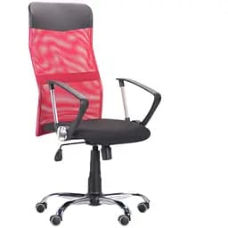 Кресло Ultra Хром сиденье А-6/спинка Сеть бордовая, вставка Скаден черный