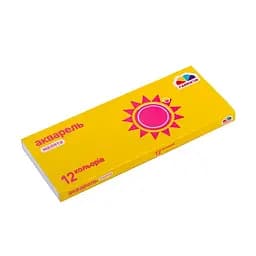 Акварель суха "Палітра Малюки" ГАММА'UA 100102, 12 кольорів