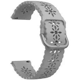 Ремінець Flower для Samsung Galaxy Watch Active 2 40mm44mm - сірий ширина кріплення 20мм силікон Watchbands (W32-5WB91199940)