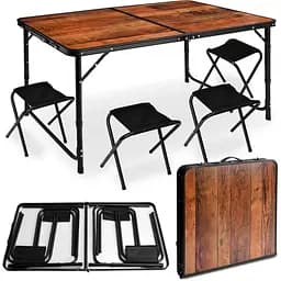 Стол туристический складной со стульями Trip 120x60