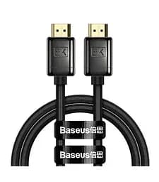 Кабель Baseus High Definition Series Cable HDMI 8K to HDMI 8K Adapter Zinc Alloy 1m WKGQ000001 Black
