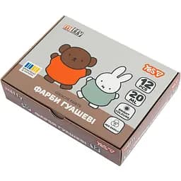 Фарби гуашеві Yes Miffy 12 кольорів 20 мл (230446)