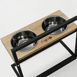 Hollky Flex L — регульовані миски на підставці для великих собак (2 × 1.8 л) - мініатюра 6