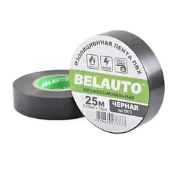 Лента изоляционная ПВХ Belauto 0.13x19 мм профессиональная огнеупорная 25 м черная