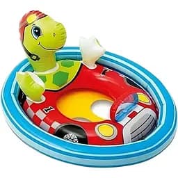 Детский надувной плот-райдер Intex 59570 NP Черепаха. Размером 71x76x58см, от 3 до 4 лет