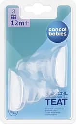 Набор силиконовых сосок к бутылочкам с узким отверстием анатомических 2 шт быстрая