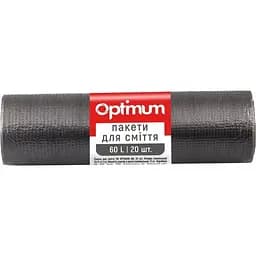Пакети для сміття PRO Service Optimum, 60 л, 20 шт., чорний (16118240)