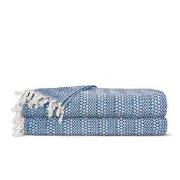 Плед хлопковый Cosas RHOMB CS4 200х230 см синий (Plaid_Rhomb_43Denim_200x230)