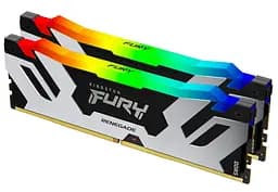 Модуль пам'яті Kingston Fury DDR5 32GB (2x16) 8000MHz Renegade Silver/Black RGB XMP (KF580C38RSAK2-32)