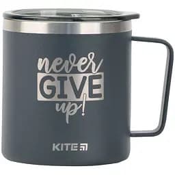 Термокружка Kite Never give up 400 мл графит (K22-379-01-1)