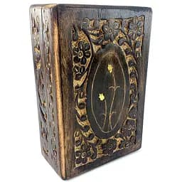 Шкатулка из мангового дерева 17.5х11.5х6 см