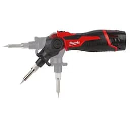 Паяльник акумуляторний MILWAUKEE, M12 SI-201C (зарядний пристрій С12 С, 1 акумулятор М12 В2 2Аг, жало, кейс) - мініатюра 4