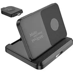Зарядне бездротове Hoco CQ7 Pass folding 3-in-1 (для смартфонів Samsung + годинника + навушників)