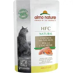 Влажный корм для кошек Almo Nature HFC Cat Natural курица и лосось 55 г