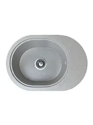Кухонная мойка Adamant OVALE terra 610x420x180 мм, с крылом 61 см