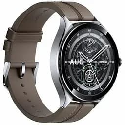 Смарт-годинник Xiaomi Watch 2 Pro Bluetooth Silver Case with Brown Leather Strap (BHR7216GL) - мініатюра 3