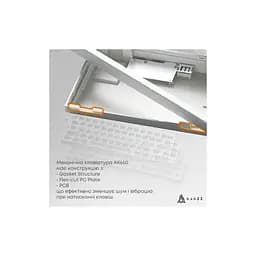 Клавіатура Ajazz AK650 Flying Fish Switch Purple RGB USB/Wireless/Bluetooth UA Purple (AK650-FF-PWB) - мініатюра 8