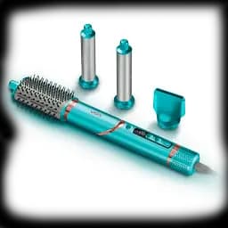 Фен стайлер VGR V 474, 4 в 1 фен для волосся 4 насадки 1400 Вт швидке сушіння укладання об'єм випрямлення завивка, зелений