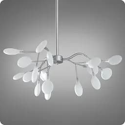 Люстра подвесная 517 Dlight на 18 ламп Хром Сатин (01944)
