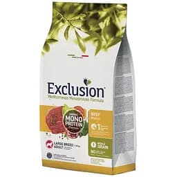 Корм Exclusion Adult Beef Large Breed для дорослих собак великих порід з яловичиною 12 кг