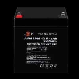 Акумулятор AGM LPM 12V - 5 Ah - мініатюра 2
