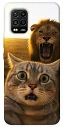 Чехол itsPrint Shocked cat and lion для Xiaomi Mi 10 Lite