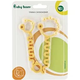 Тримач Baby Team силіконовий (3380_жовтий) - мініатюра 2