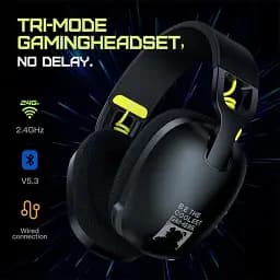 Бездротові ігрові навушники Onikuma B2 Bluetooth гарнітура для геймерів з мікрофоном Black (19114) - мініатюра 5