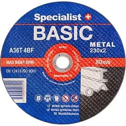 Диск абразивний відрізний Specialist+ Basic по металу 230x2x22 мм (250-42320)