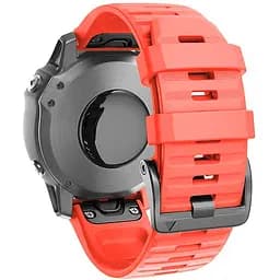 Силіконовий ремінець на смарт годинник Garmin 51 mm, Silicone, coral red, зі зручною застібкою, на фітнес браслет, ArmorStandart (ARM87729) - мініатюра 2