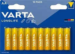 Батарейка Longlife лужна AA блістер 10 шт VARTA teh0018553
