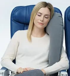 Подушка для подорожей надувна вертикальна Travelrest Сірий, 2шт. (978-02-2p)